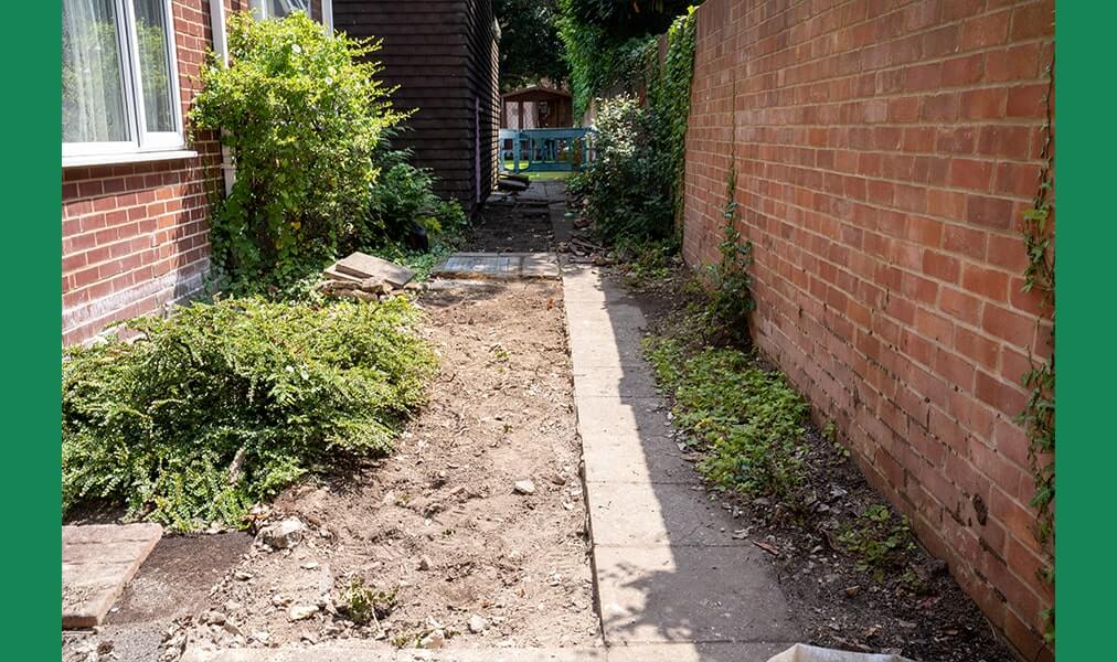 Location of damaged drain