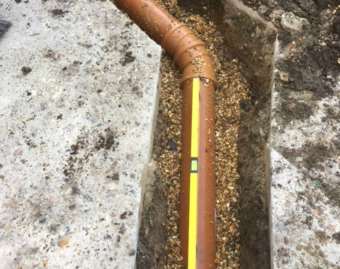 New drainage gully