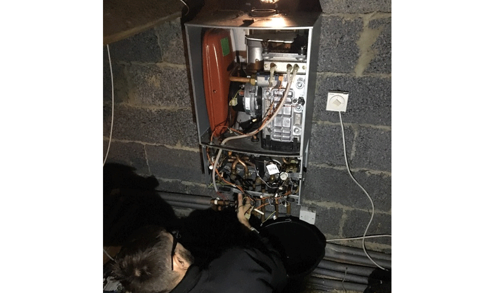 Greenstar removing old boiler