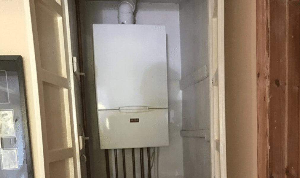 Old broken down boiler