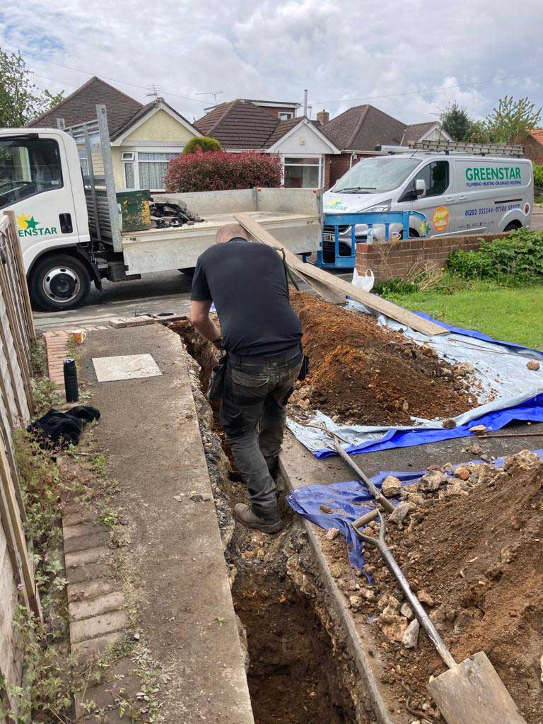 Greenstar Installing a Watermain in Bournemouth